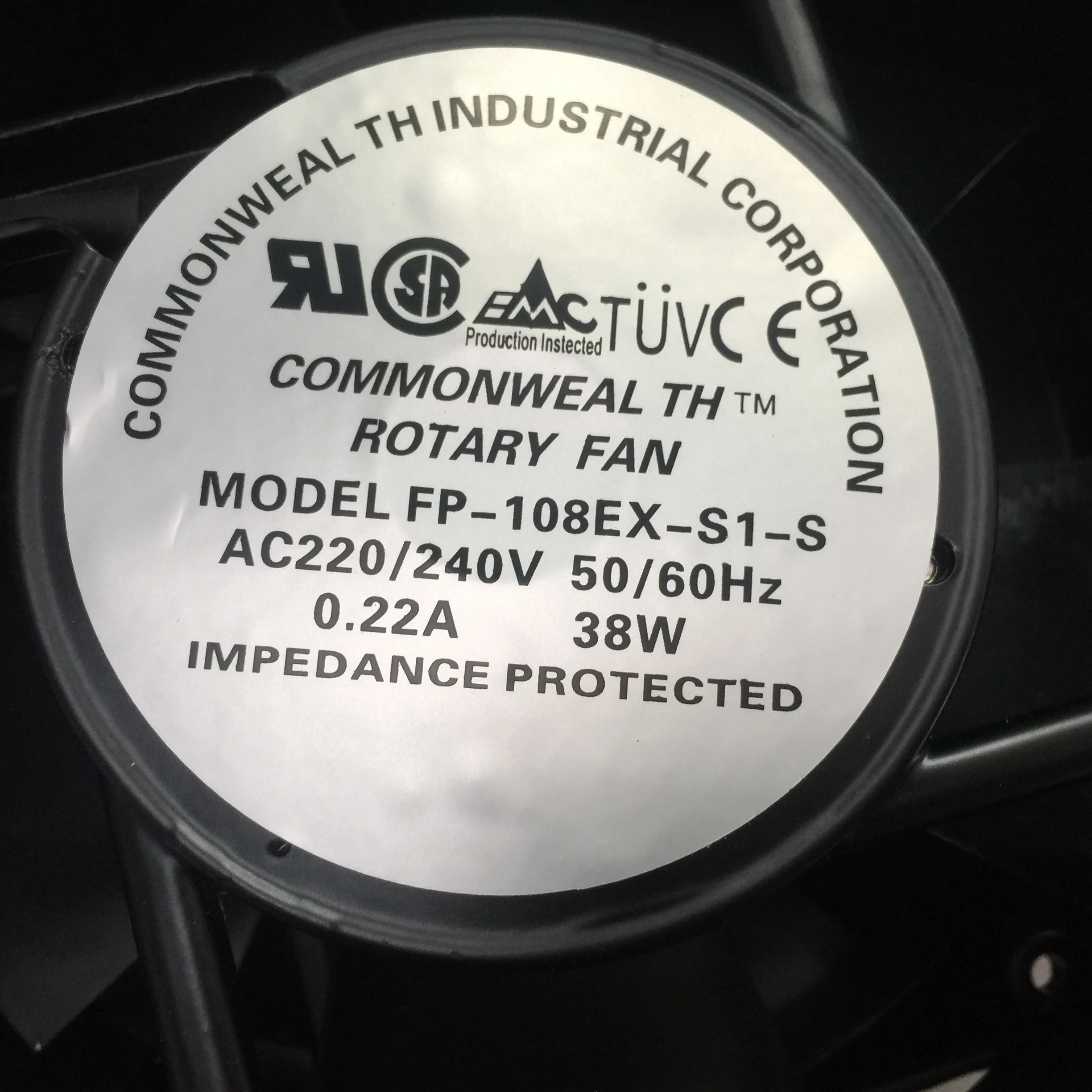 

Работает в осевом вентиляторе FP108-EX-S1-B Охлаждение шкафа AC220VAC 380V/38W эллиптический вентилятор 1725