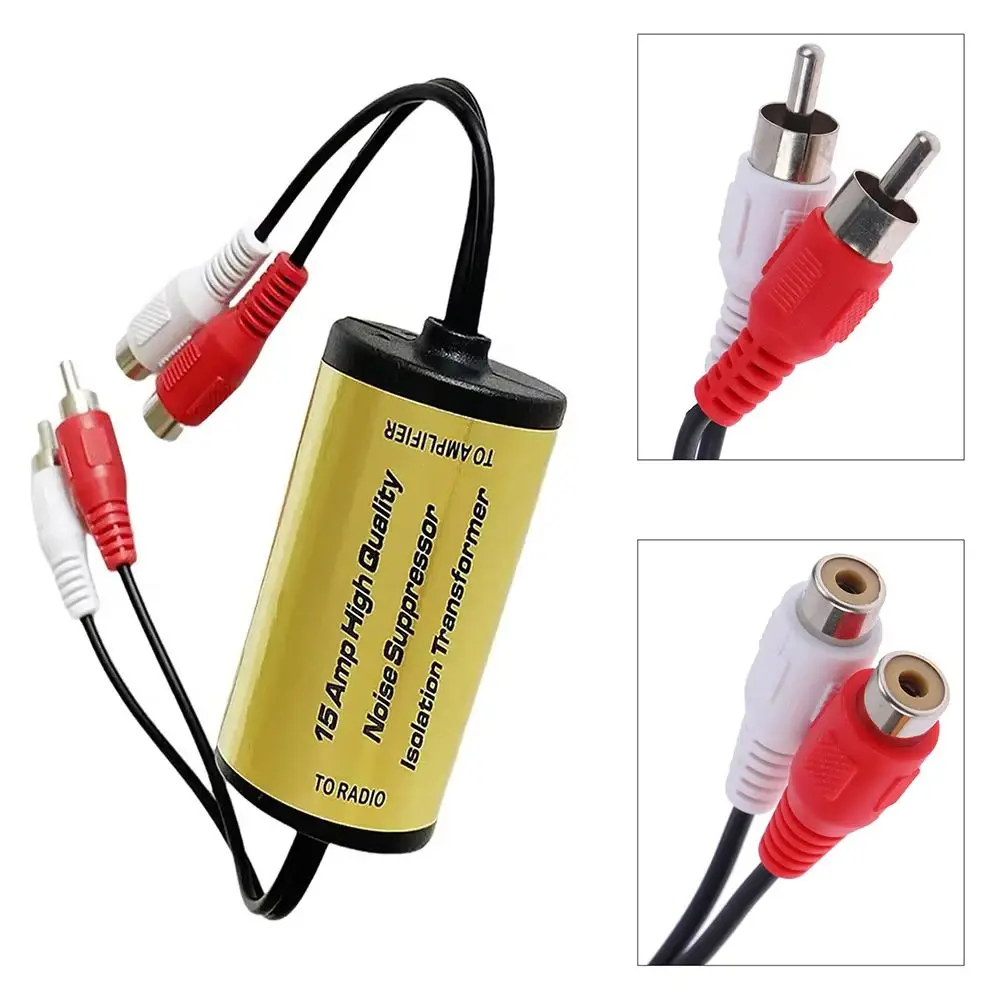 1PCS Audio Noise Filter Suppressor Ground Loop Lsolator For Car And Home Stereo Car Audio Noise Filter