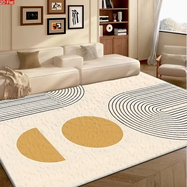 Boho Mid Century Geometric Carpet Flooring Home Aesthetic Decor Area Rug Indoor Floor Rug for Bedroom Living Space