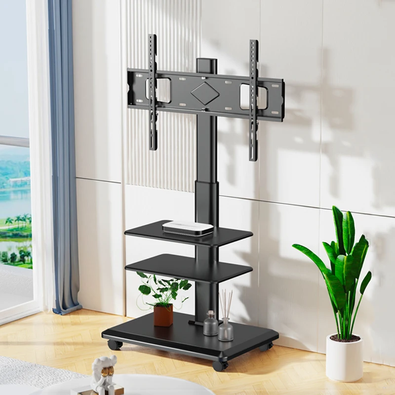 BEISHI TV Stand Mount Swivel Tall TV Stand for 32-65 inch TV Height Adjustable Portable Floor TV Stand Max VESA 600x400mm