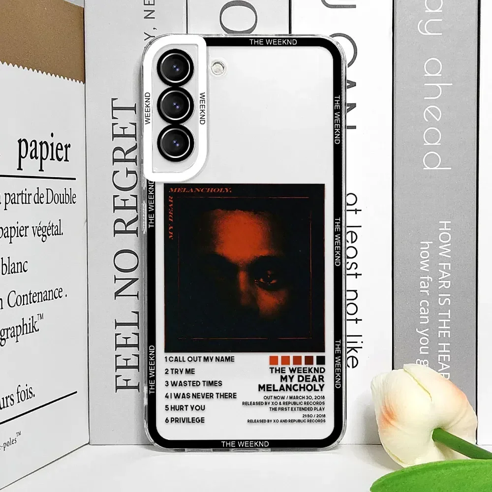 The Weeknd Minimalist Poster Phone Case for Samsung Galaxy S24 S23 S22 S21 S 20 Ultra Plus FE Transparent Soft Cover Coque Funda