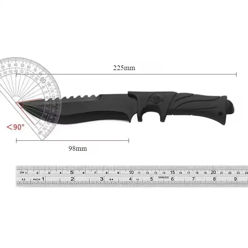 Портативный уличный тактический прямой нож 5CR15 стальной самооборона спасательный многофункциональный инструмент нож edc фиксированный нож