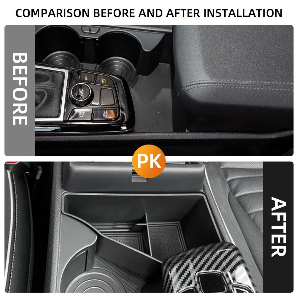 For Kia Sportage NQ5 Hybrid 2021 2022 2023 2024 LHD Center Console Organizer Storage Box Tray Insert Holder Interior Accessories