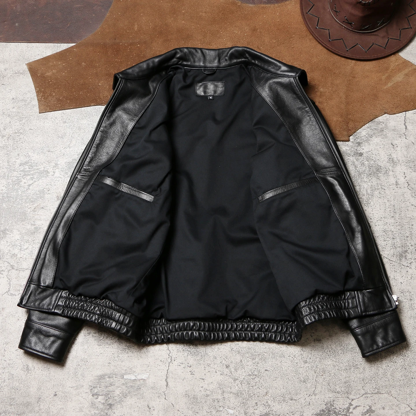 Tailor Brando Top-Grain Leather Vintage Oversized Men's Genuine Leather Jacket