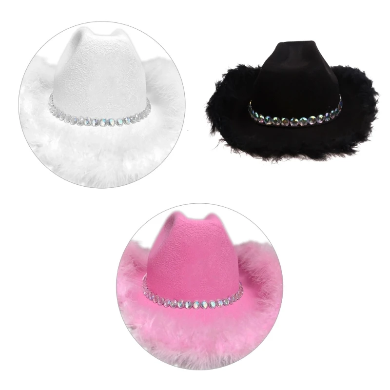 

Cowboy Hat Cowboy Hat Bachelorette Party Hat Cowgirl Hat Bridal Fedoras Bridal Party Hat