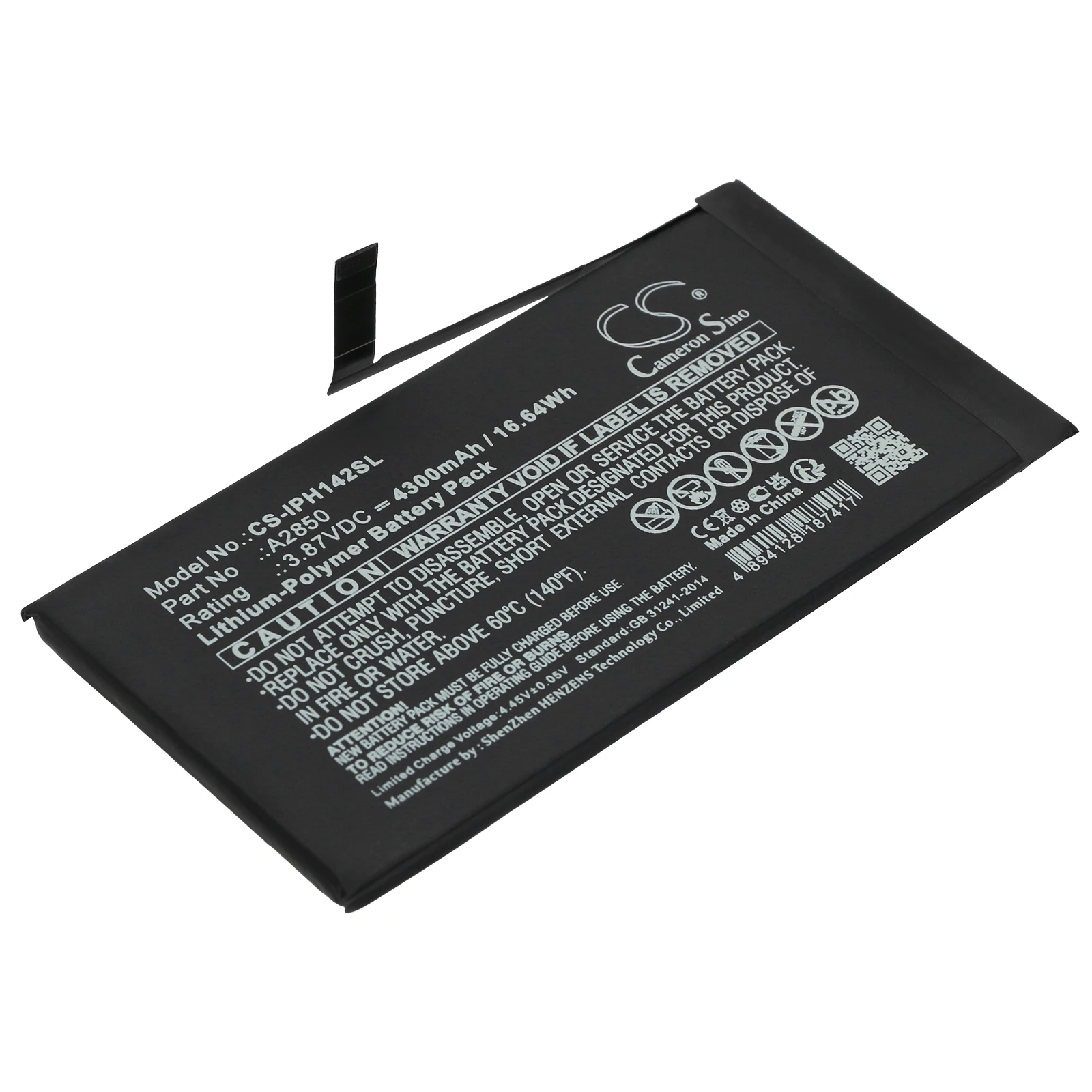 Cameron Sino 3.87V 4300mAh Mobile, SmartPhone Battery A2850 for Apple iPhone 14 Plus  +TOOLS KIT