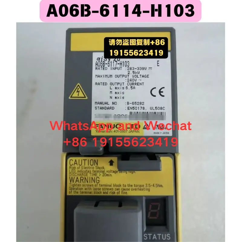 Used OEM disassembled partsA06B-6114-H103 Driver Functional test OK Quick delivery
