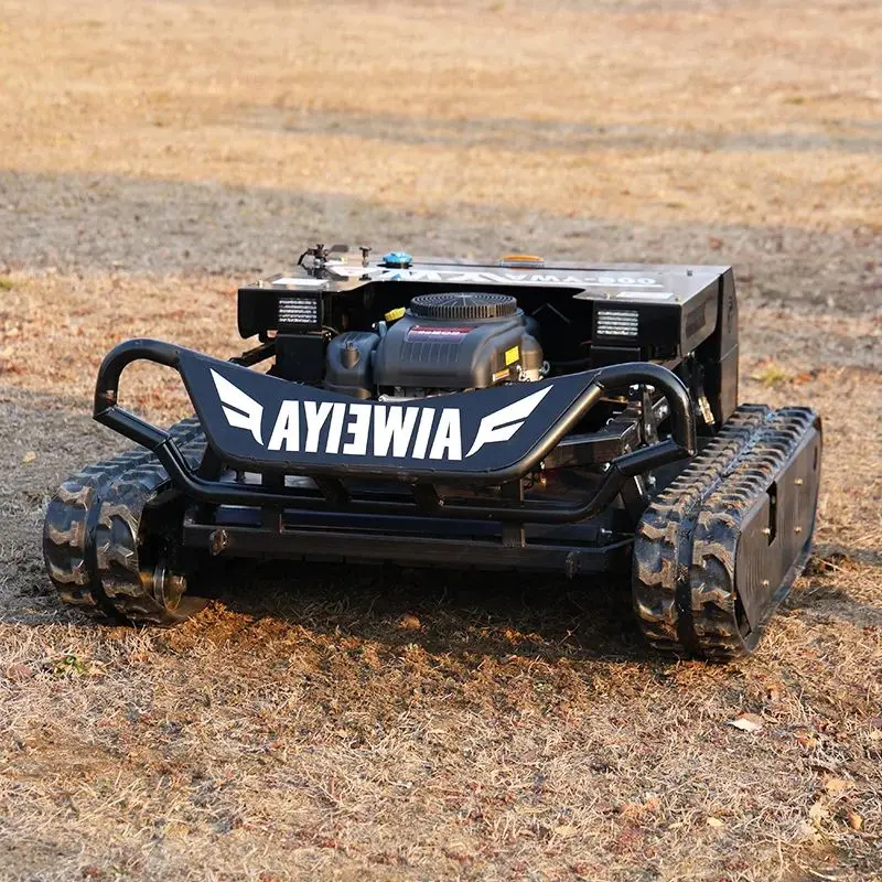 

Индивидуальная газонокосилка-робот с нулевым радиусом поворота, для работы на любой местности, с функцией уборки травы с разрушенной поверхностью, для рекультивации и прополки