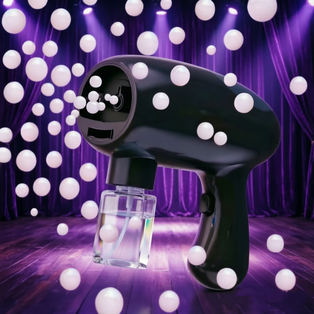 Fog Bubble Machine Rechargeable Type-C port with Smoke Bubble for Party Wedding Photography Outdoor Indoor children kid gift toy