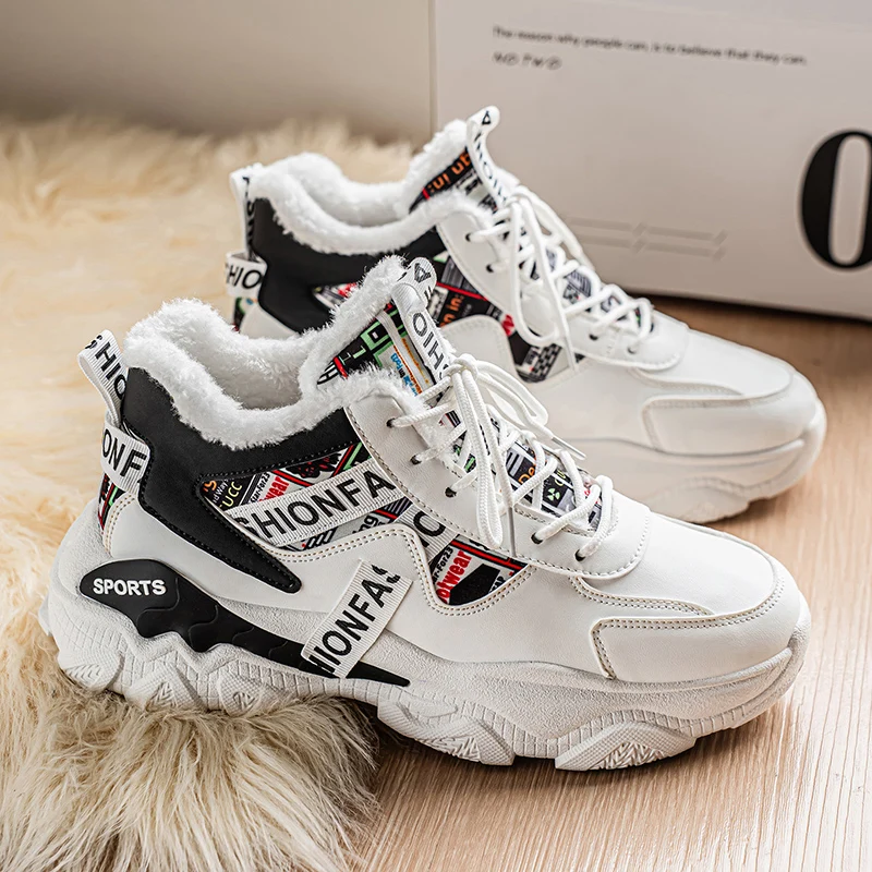 

men boots 2025 New Winter Slippers Warm Men Shoes Waterproof Non-Slip Plush Sneakers Male tenis shoes Boots Men Sneakers Winter