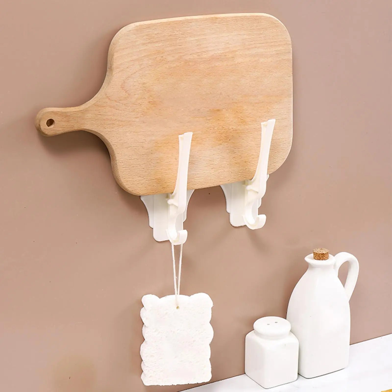 Wall Hooks Organizer Wall Hangers Hat Clothing Storage Hooks Key Hook Utility Hooks Pot Lid Holder for Living Room