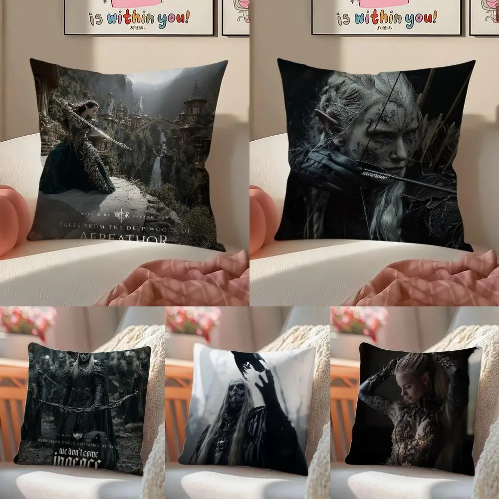 L-Legend Of The Dark Elf Actor Cushion Cover Pattern Printed Pillowcase for Living Room Sofa Cushion Cover & Bedroom Decor