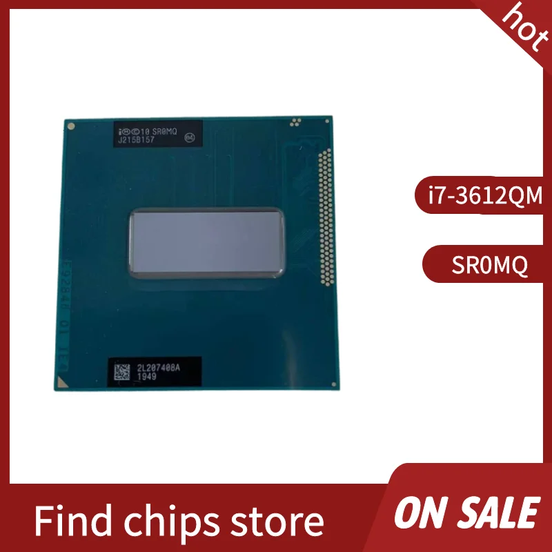 Core i7-3612QM i7 3612QM SR0MQ 2.1 GHz Quad Core CPU Laptop Processor I7 3612QM 6M 35W Socket G2 / rPGA988B