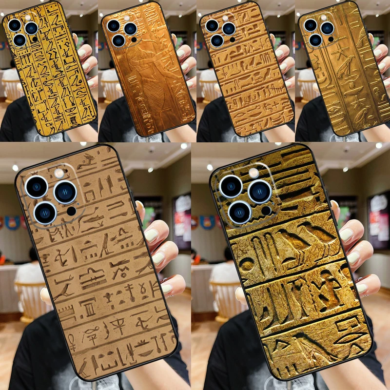 Egyptian Hieroglyphics Case For Samsung Galaxy A52 A32 A12 A56 A36 A16 A13 A23 A33 A53 A54 A34 A14 A15 A35 A55 A17