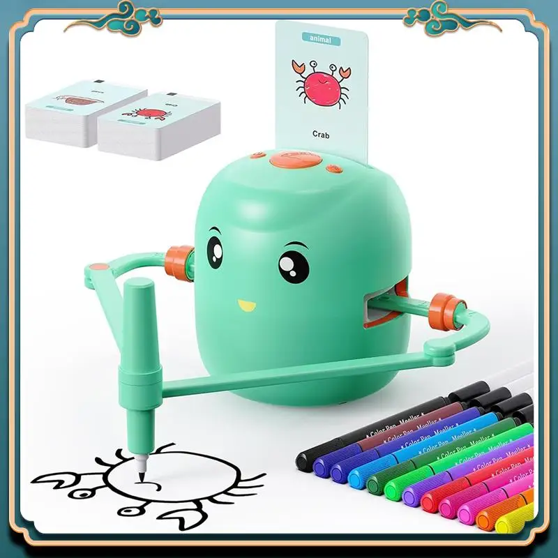 (New)-Children's Intelligent Painting Robot Suitable For Children Over 5 Years Old,An Ideal Gift For Children Over 5 Years Old B