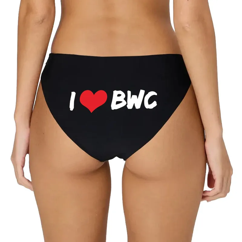 I LOVE BWC Cotton Underwear Sexy Funny Lingeries For Women Cute Girl Briefs Female Soft Hot Underwear Ladies Underpants - view 2
