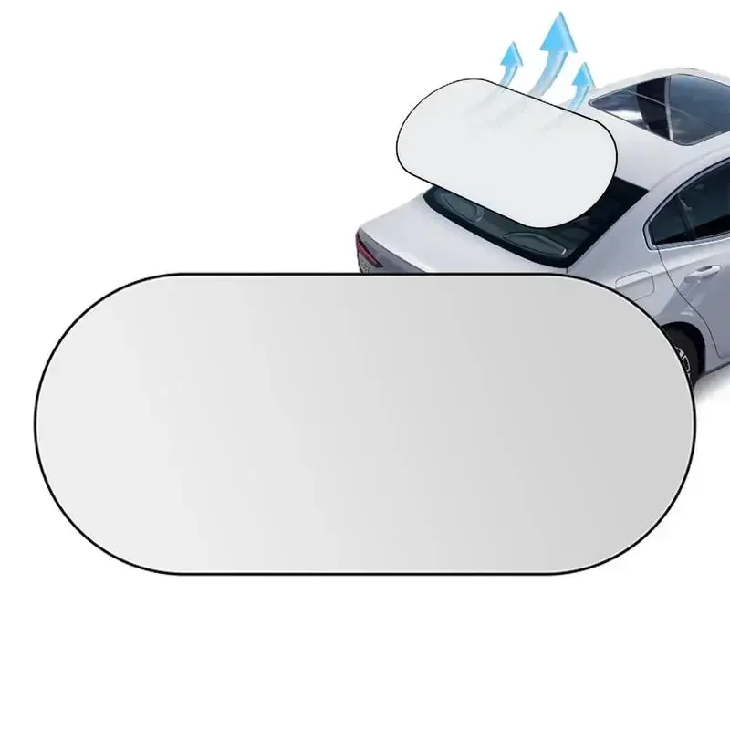 Rear window sunshade anti glare suction cup sunshade cover foldable car rear windshield sunshade UV reflection