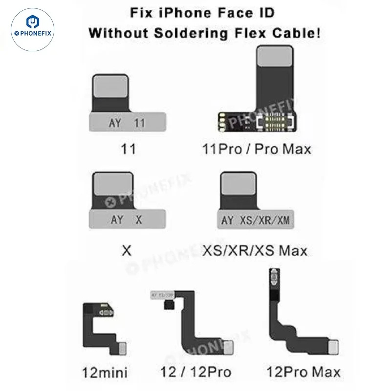 AY A108 Programmer Tag-on Flex Cable for iphone X-14 Pro MAX Face ID Trouble Camera Problem Not Working Repair WITHOUT SOLDERING