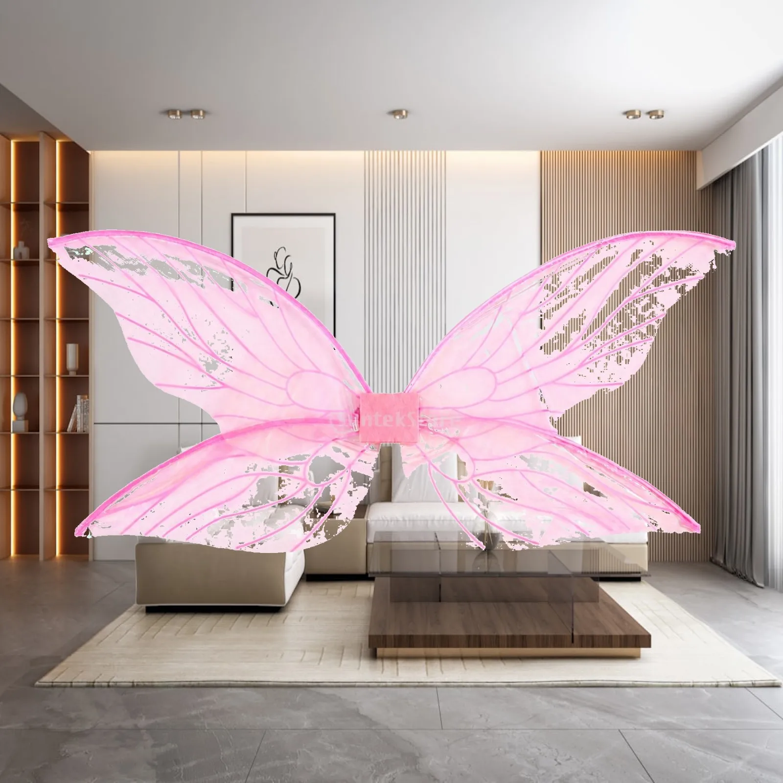 Butterfly Wings for Belly Dance Costume Accessories for Women Girls Fairy Stage Show Decor with Wire Frame