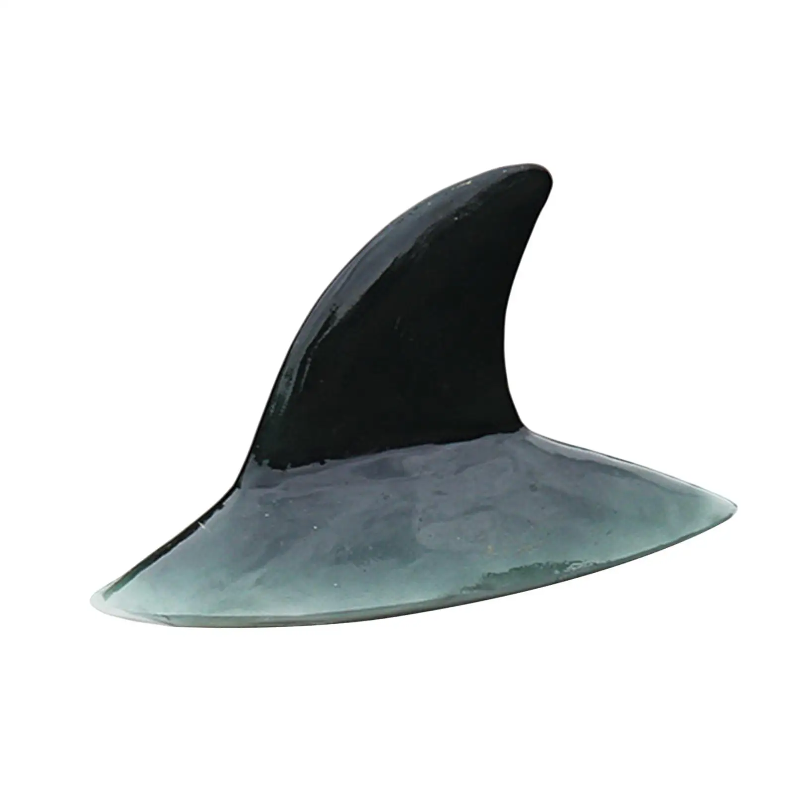 Simulation Shark Back Animal Figurine Resin Floating Water Decoy Sculpture for Outdoor Pool Fish Tank