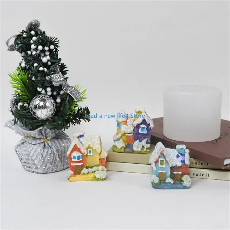 Y55e cetakan silikon rumah kecil ornamen ornamen cetakan cetakan resin cetakan