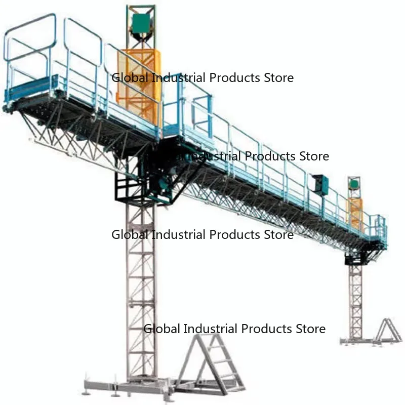 Electric Motor Mast Climbing Work Platform Galvanised forConstruction And Maintenance Lightweight Aluminum Alloy Vertical Travel
