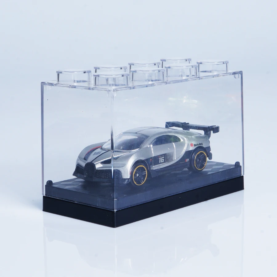 Modello di supercar in lega fresca, corpo in lega, scatola espositiva può essere acquistata, abbinamento di colori freddi argento e nero, pieno di dettagli, super adatto per la collezione di fan di auto |   Chenli, giocano, compleanni e festival (Natale e Halloween) come scelta regalo