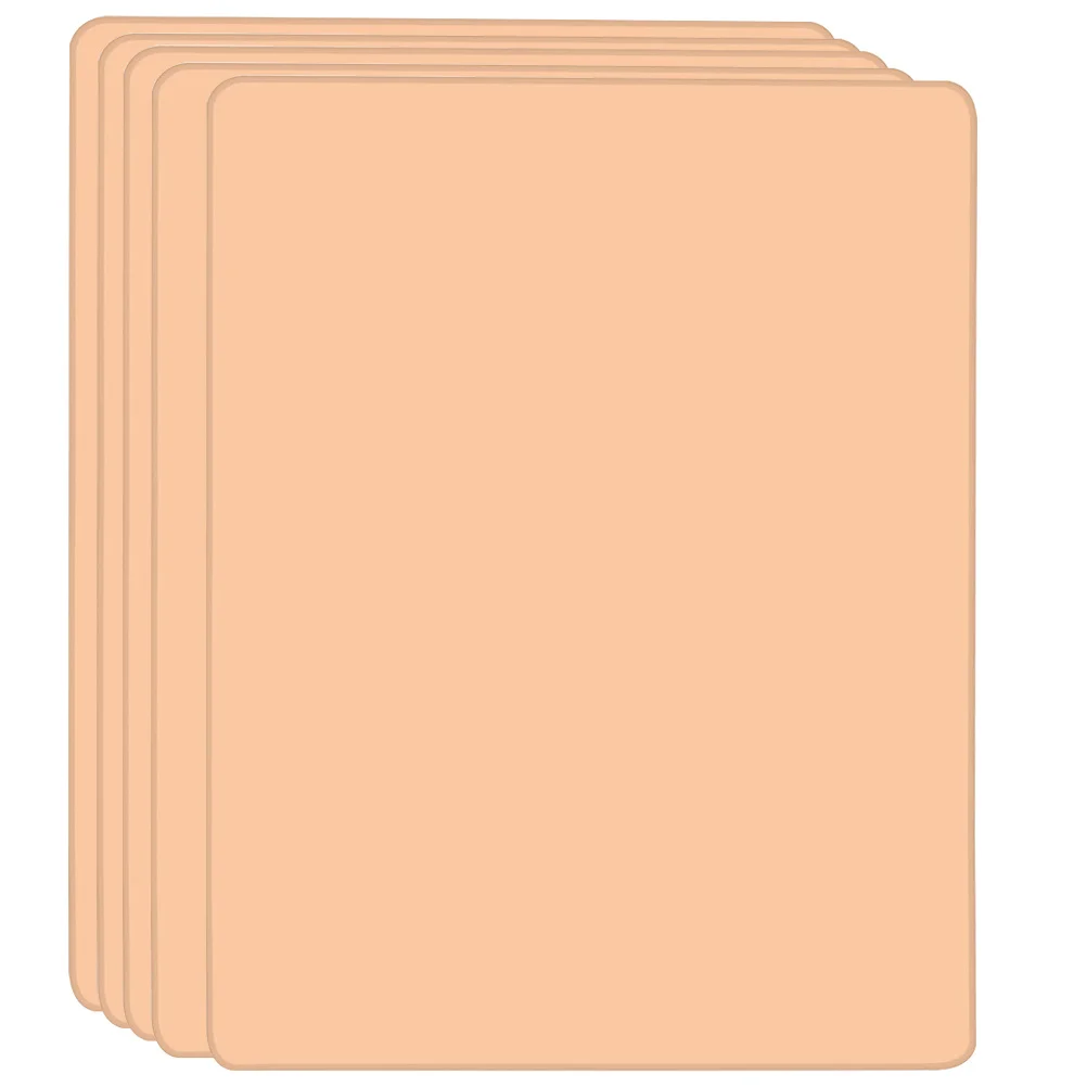 

5Pcs Silicone Tattoo Practice Skin Double Sided Makeup Practice Mold Reusable Artificial Skin for Microblading Eyebrow Training