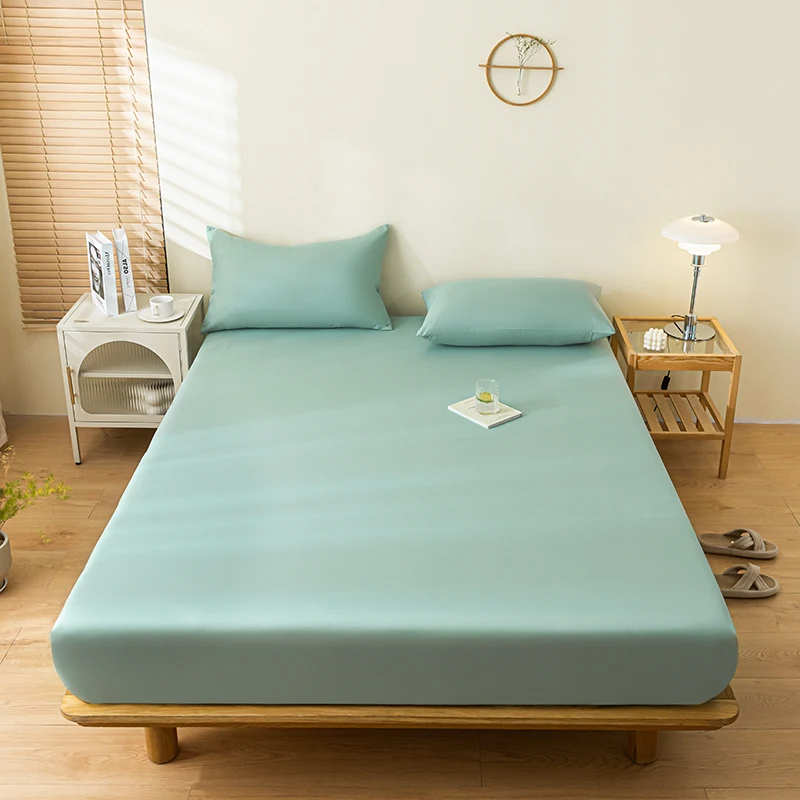 100% Waterproof Mattress Cover Protector Adjustable Non-slip Bed Fitted Sheet With Elastic Band for King Queen 90/140/160/200