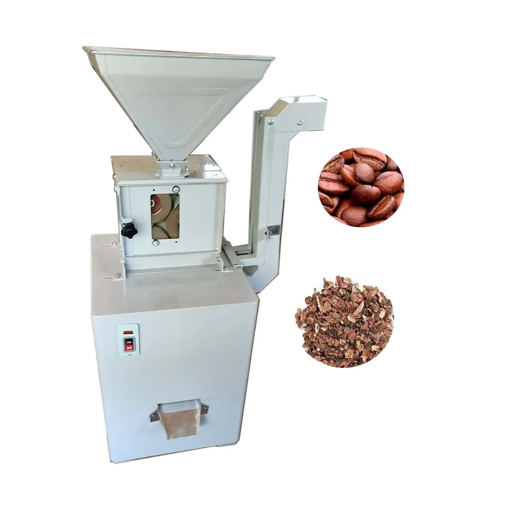 

cocoa bean processing line hulling husk shelling coffee bean huller peeler cracker machine cacao sheller