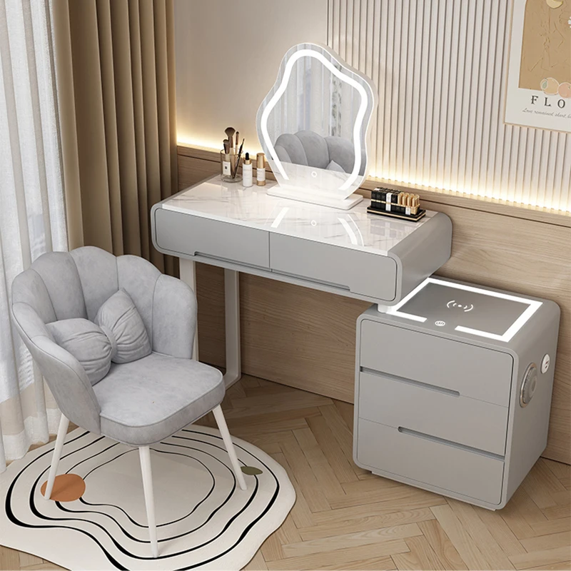 

Organizer Small Dresser White Chair Vanity Nightstands Dressing Room Dressers Drawers Girls Toilette Trucco Furniture Home