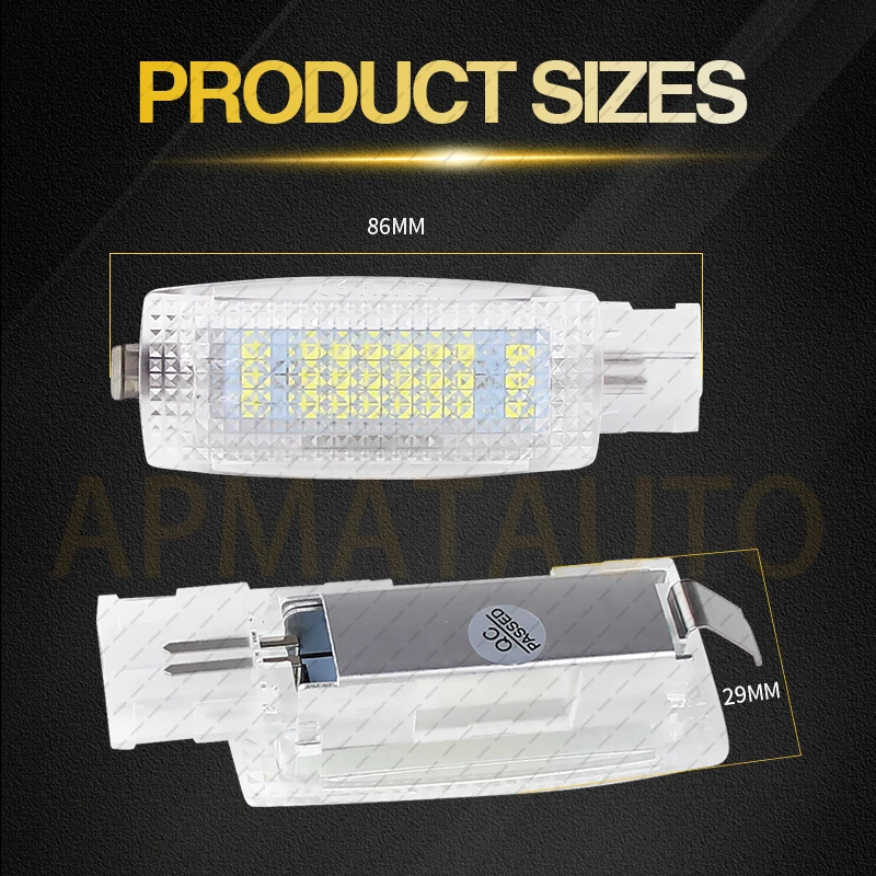 Car Reading Lights LED Vanity Mirror Lamp White For VW Golf GTi EOS Jetta Passat SKODA Superb2 Scirocco Touareg Car Accessories
