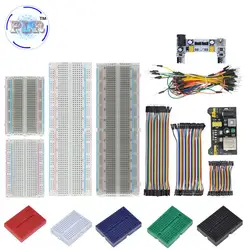 MB-102 MB102 브레드보드 400 830 포인트 무납땜 PCB 브레드 보드 테스트, Dupont 라인 DIY 개발, Arduino 실험실 SYB-830, 신제품