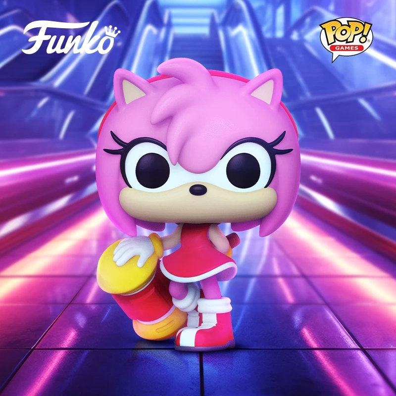 

Genuine Edition FUNKO POP《Sonic The Hedgehog Amy Rose》Anime Action Desktop Decoration Ornament Model Toys Collectible Model