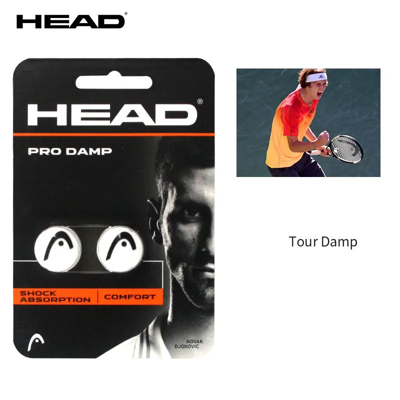 HEAD Tennis Racket Pro Damp Vibration Dampeners Silicone Anti-vibration Tennis Racquet Shock Absorber Shock Absorption Comfort