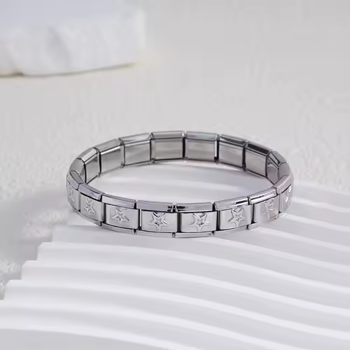 For Women Men Italian Charm Link 9mm Width Silver Gold Color Stainless Steel Bracelets on Hand DIY Making Jewelry Wholesale - Image 18