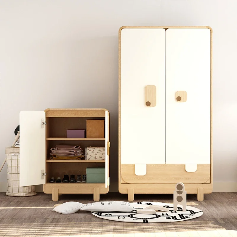 Postmodern Y Solid Wood Chest Of Drawers Children Side Cabinet Little Closet Small Cabinet Mini Cartoon Cabinet Log Locker