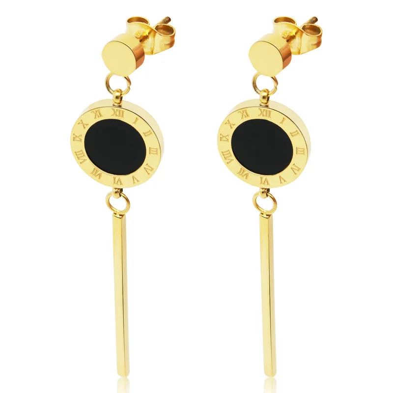 Fashion New Tassel Roman Numerals Long Section Shell Earrings Jewelry For Women The Best Gift