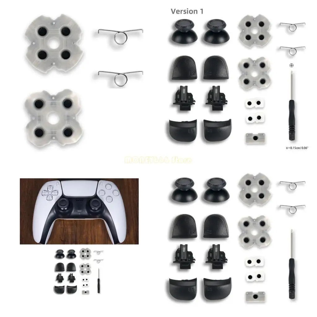 F62C R2-L2 L1-R1 TIGADOR-BUTTONS Fit para controlador Analog Stick-Cap