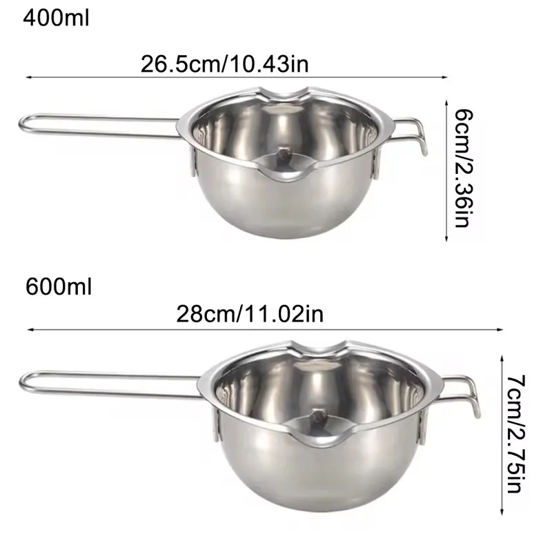 Stainless Steel Candle Wax Melting Boiler Pot with Heat Resistant Handle for Melting Chocolate Candy and Candle Making Supplies image 4