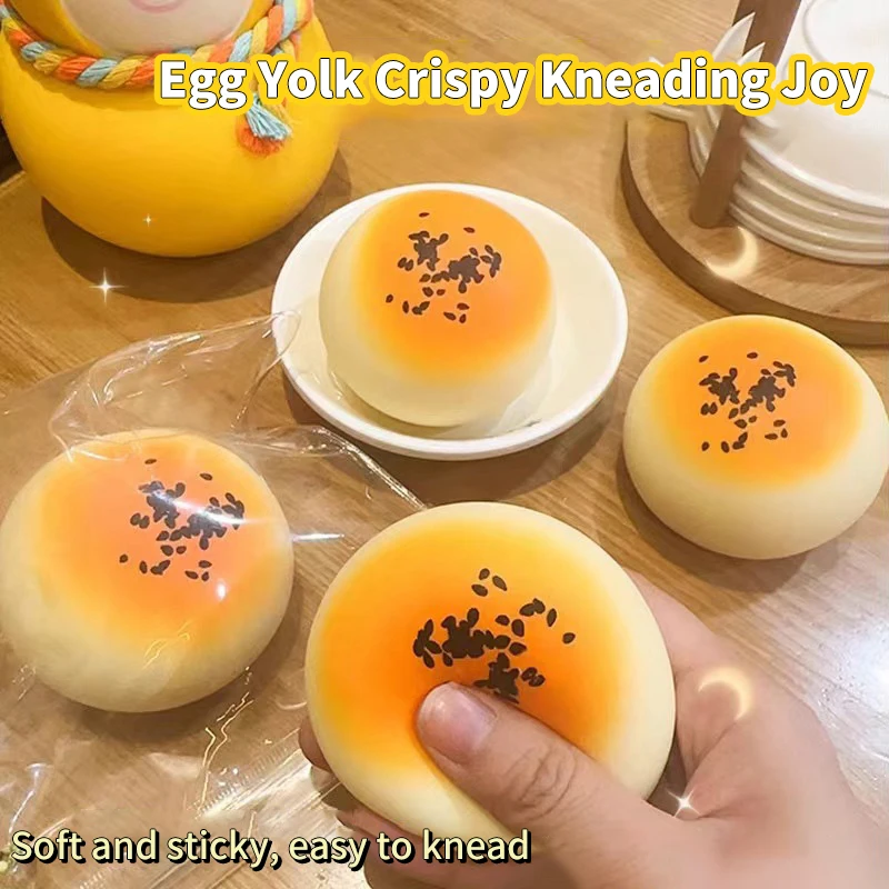 

1pc TPR Anxiety Party Toy Slow Rebound Decompression Simulation Steamed Bun Vent Toy Soft Favor Reduce Slow Rising Toy