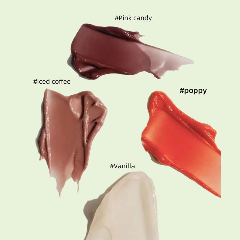 วันหยุดฤดูร้อน 4pcs Lip Butter Balm Set,เครื่องปรับอากาศ Lipgloss,Instant Moisturizing Lip Plumper,ริมฝีปาก Soothing Hydrating Care น้ํามัน