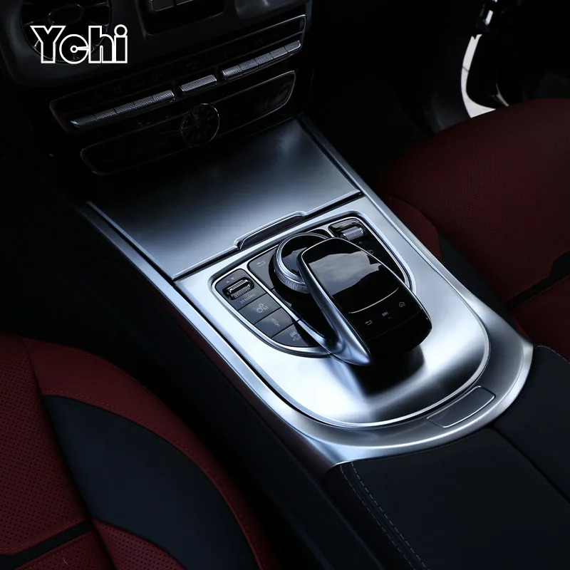 

Для Mercedes Benz G-Class W464 W465 2019-2025 ABS углеродное волокно автомобильная центральная консоль панель переключения передач наклейка автомобильные аксессуары