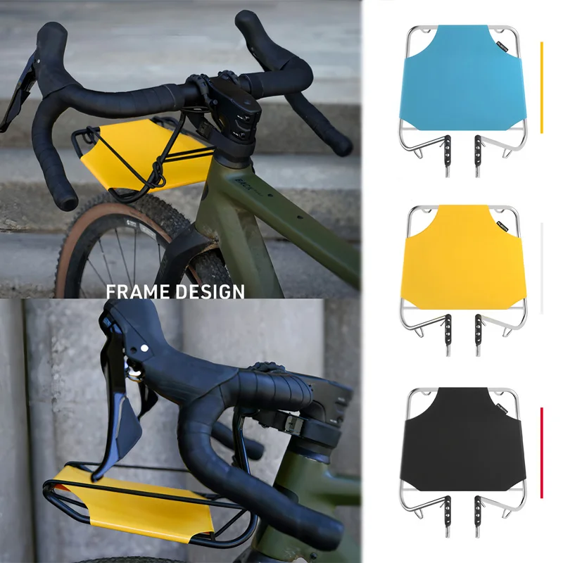 

Front Bike Cargo Rack Metal Handlebar Basket MTB Road Bicycle Luggage Storage Carrier for Cycling Gear Accessories Easy Install