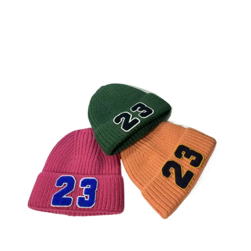 

Утолщенная вязаная шапка с 23 этикетками, шерстяная шапка, парная шапка, теплая и модная модная шапка Baotou