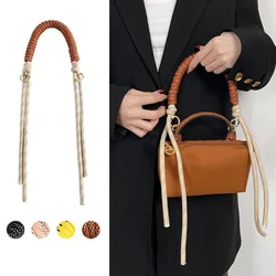 Correas trenzadas Retro Para bolso, correas cruzadas hechas a mano, Asa de mano gruesa, cuerda de transformación, accesorios para bolso