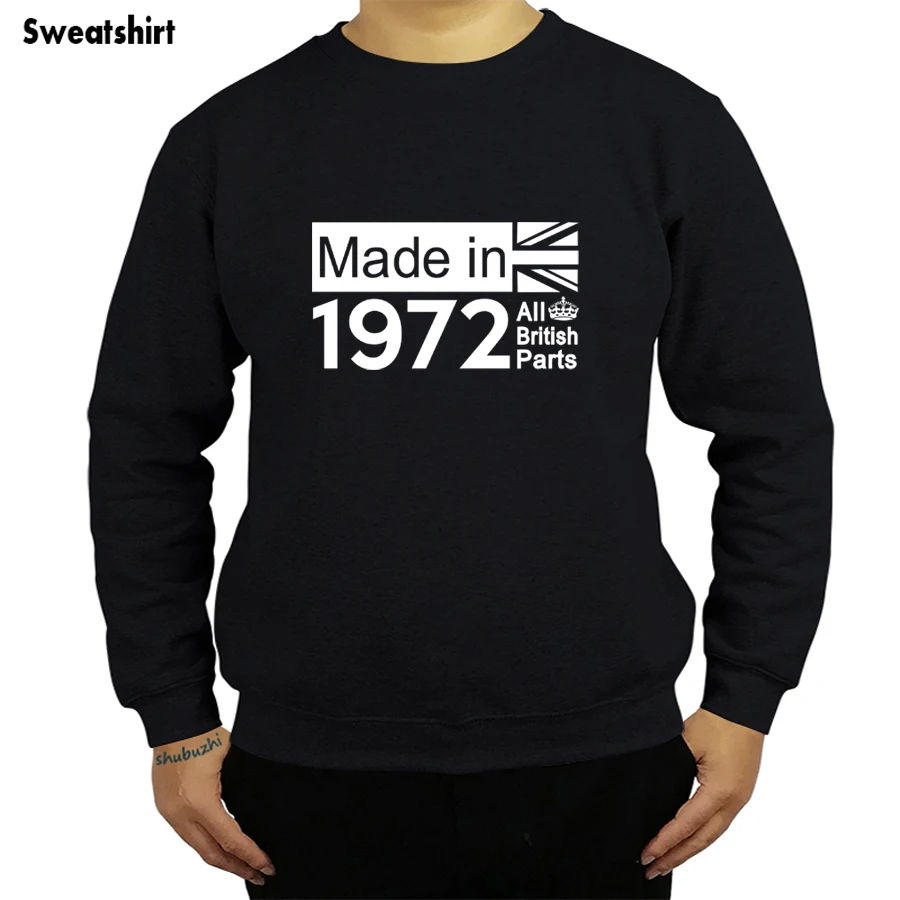 1971 British Parts - 48th Birthday - Mens hoodie- Gift - PresentMans Unique Cotton O-Neck sweatshirt sbz8514