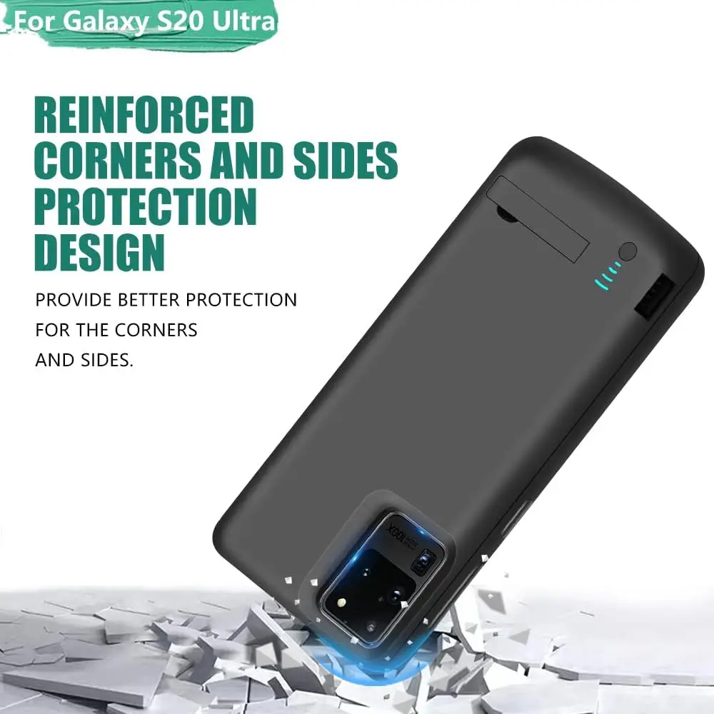 Battery Charger Case for Samsung Galaxy S20Ultra Power Case Portable Power Bank Charging Cover Battery Pack Case bateria externa