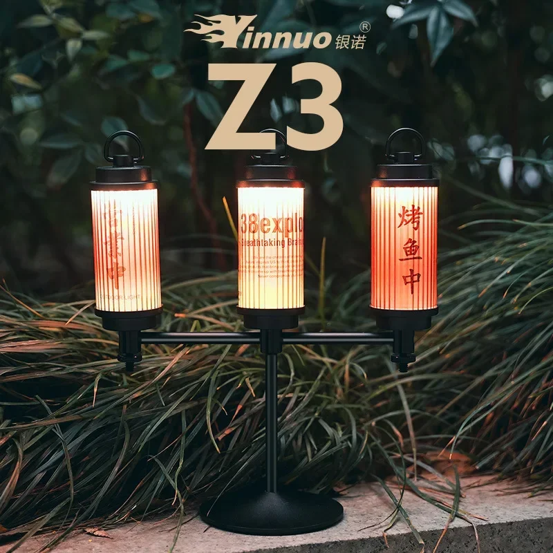 Z3 2000mAh 38 Explore USB Camping Light Rechargeable Camping Lanterns Outdoor Tripod Tent Lamp Powerful Mini LED Flashlights view 5