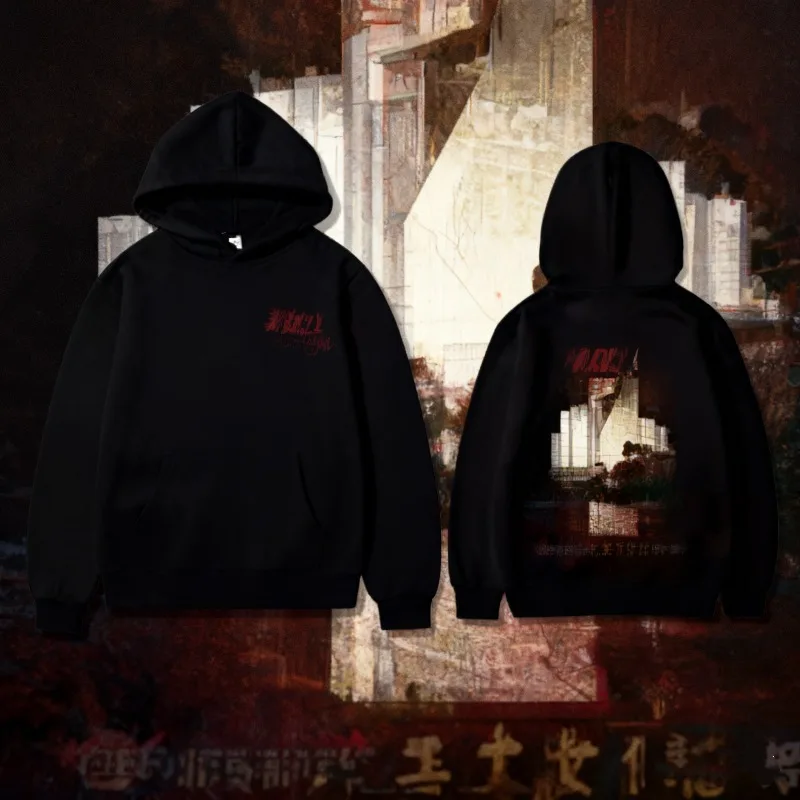 2025-26 Herfst/winter Rapper Wallace Cleaver Merci 100% Katoen Gedrukt Hoodie Mannen Hip Hop Mode Pop muziek Mannelijke Casual Fleece